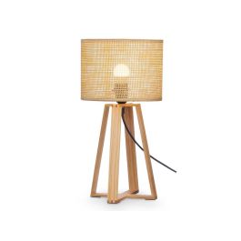 Lampara Sobremesa Pantalla Natural Cilindro 45 Cm Giftdecor (4 Unidades) Lampara Sobremesa Pantalla Natural Cilindro 45 Cm Giftdecor (4 Unidades)