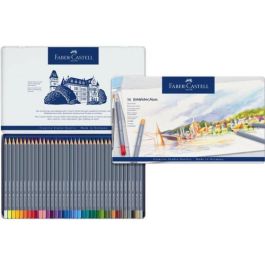 Estuche de Metal con 36 Lápices de Colores Acuarelables Goldfaber. Faber Castell 114636