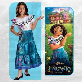 Disney Disfraz Oficial de Mirabel de la Película Encanto Deluxe para Niña, Talla 3-4 Años