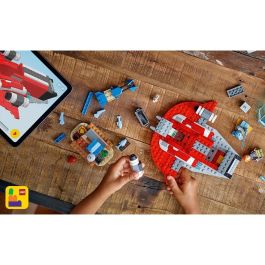 LEGO 75384 Star Wars El Halcón de Fuego Carmesí, Juguete de Construcción con Moto Speeder y Minifiguras