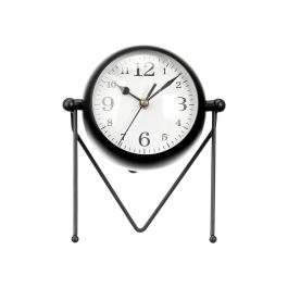 Reloj Forja Esfera Ovalada Espejo Negro 21 cm - Giftdecor (4 Unidades)