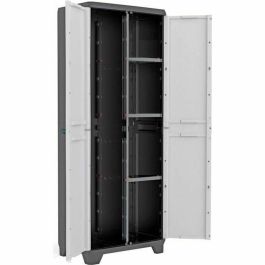 Gabinete de almacenamiento de utilidad lineal KIS - 68 x 39 x 173 cm - Negro y gris Precio: 113.89000007. SKU: B1C7J4QFVV