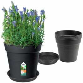 Elho 6811701443341 Set 5 Macetas Green Basics con Plato Negro - Ø17 x Al15,7 cm + Plato Ø14 cm - 4 L Precio: 28.88999993. SKU: B144EG4YXG