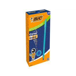 BIC Cristal Glacé Bolígrafo de Capuchón, Efecto Mate-Brillo, Punta 1.0 mm, Tinta Azul, Cuerpo Azul - Recargable Precio: 43.2212. SKU: B1FQ23Y53C