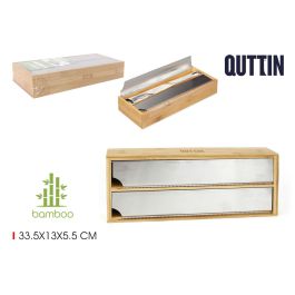 Quttin Dispensador de Bambú y Aluminio 33.7 x 13.7 x 5.5 cm (12 Unidades) Precio: 86.90000022. SKU: S2205118