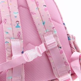 LOVELY STORY Mochila Ballet 28cm Exterior Impermeable con Compartimento para Tablet Asas Acolchadas Tiradores Decorativos Cierre en Pecho Bolsillo Botella