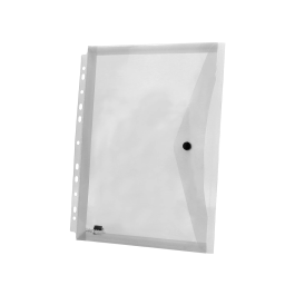 Liderpapel 36664 Carpeta Dossier Polipropileno Multitaladro Cierre Broche DIN A4 Transparente Pack 5