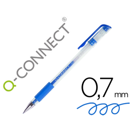 Q-connect Bolígrafo Tinta Gel Azul 0.7 mm con Sujeción de Caucho y Punta Fina Precio: 10.50000006. SKU: B1JYL2CZDB