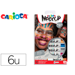 Carioca Barra de Maquillaje Mask Up, Caja de 6 Colores Metálicos Surtidos, Lavable Precio: 8.59000054. SKU: B1JGXDLRAQ