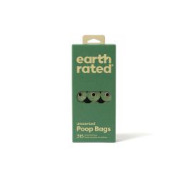 Earth Rated Bolsas Eco-Friendly Sin Perfume 21 Rollos x 15 Bolsas, Extra Largas y Resistentes