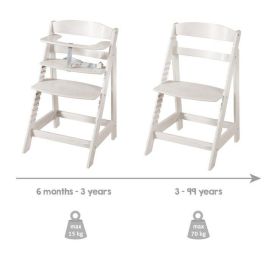 Roba SIT UP FLEX Trona convertible de 6 meses a 70 kg - Gris claro