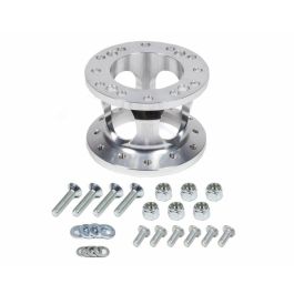 Omp OMPOS0-0023-081 Distanciador de Volante Fijo Ultraligero Aluminio Anodizado Plata 60mm Profundidad