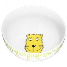 WMF 1280029964 Set de Vajilla Infantil Safari de Porcelana y Acero Inoxidable, Verde/Blanco, 6 piezas, para 3+ años