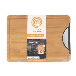 Tabla de cortar bambú con asas 27x20 cm - Masterchef (8 Unidades) Tabla de cortar bambú con asas 27x20 cm - Masterchef (8 Unidades)