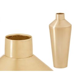 Jarrón Cónico Dorado Pequeño Giftdecor 16x40x16 cm Metal Oro (4 Unidades) Precio: 55.68999953. SKU: B1DVLKQT6E