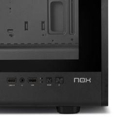 Nox NXINFTYIOTABK Semitorre Gaming Infinity IOTA ARGB MESH, Cristal Templado, 4 Ventiladores 120mm ARGB Pre-instalados