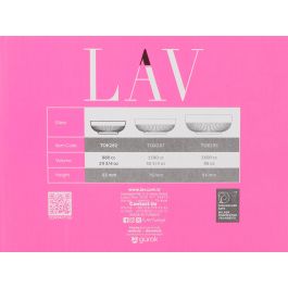 Lav Set 2 Ensaladeras 880 cc Colección Tokyo (6 Cajas)