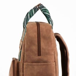 Cerdá Mochila Casual Harry Potter Slytherin de Polipiel - Edad 3+ (Marrón)