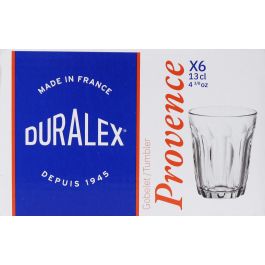 Duralex Set 6 Vasos Transparentes 13 cl Colección Provence (12 Cajas)