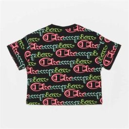 Camiseta de Manga Corta Mujer Champion 116196-KL001 Negro (S)