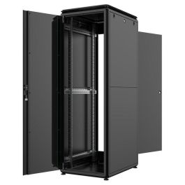 Lanview Rack Cabinet 19" 36U 600 x 800mm para Servidores y Cableado - Puertas de Cristal y Metal, Paneles Laterales Extraíbles