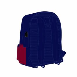 Safta Mochila Doble F.C. Barcelona 1ª Equipación 25/26 para Portátil 15,6" con USB 31x44x18 cm