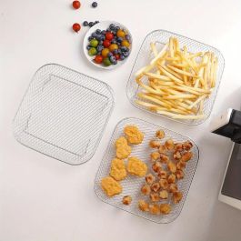 Inde Rejilla para Freidora de Aire Apilable Cuadrada 20 cm (12 Unidades) Inde Rejilla para Freidora de Aire Apilable Cuadrada 20 cm (12 Unidades)