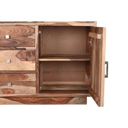 Vitrina DKD Home Decor Marron Natural 42 x 190 x 100 cm Vitrina DKD Home Decor Marron Natural 42 x 190 x 100 cm