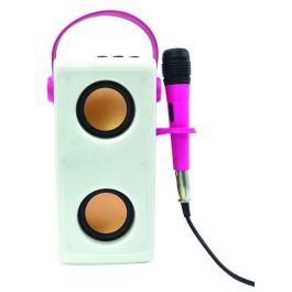 Lexibook AAABR99460 Altavoz Bluetooth Potente Iluminado con Micrófono de Barbie