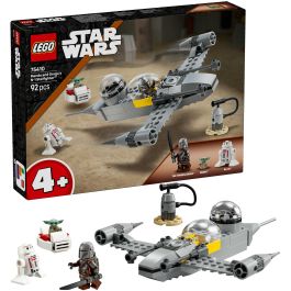 LEGO 75410 Caza Estelar N-1 de Mando y Grogu | Kit Juguete Construible Star Wars: The Mandalorian con El Mandaloriano, Grogu y R5-D4