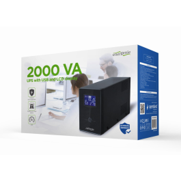 Gembird EG-UPS-035 UPS Sistema de Alimentación Ininterrumpida Línea Interactiva 2 kVA 1200W 5 Salidas AC Torre Negro Precio: 171.49999977. SKU: S5621729