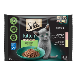 Mars Sheba Comida Húmeda para Gatitos, Sabor Mix, Paquetes de 85 gr, Lote de 13x4 Precio: 27.7899996. SKU: B1CGFP5KMG
