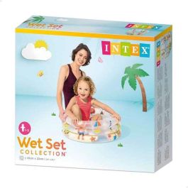 Intex Piscina Hinchable 3 Aros Animales con Suelo Hinchable para Niños 1-3 Años (61x22 cm, 28 Litros)