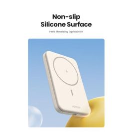 UGREEN 25208 Batería Externa 10000 mAh Cargador Inalámbrico Beige para iPhone 12-15 Series, Carga Rápida PD 20W
