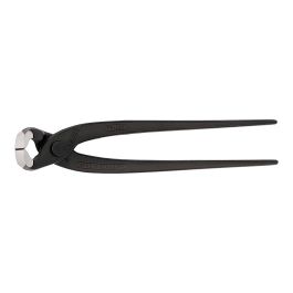 Knipex 9900280ean Tenazas para Armadores Rusa de Encofrador, 280mm, Filo con Bisel, Corta y Tuerce Alambre, Negro Atramentado