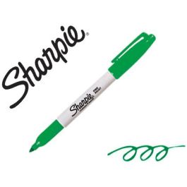 Rotulador permanente Sharpie Fine Point Verde (12 Unidades)