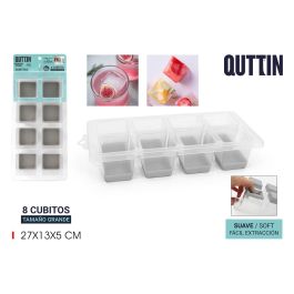 Cubitera Quttin 8 cubitos XL cuadrados (18 Unidades) Precio: 28.88999993. SKU: B19TT672RA