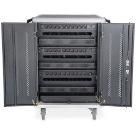 Digitus Carrito de Carga Móvil para 30 Portátiles/Tablets hasta 15.6 Pulgadas con USB-A, Negro