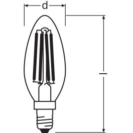 [LVE-4099854065590] Ledvance/Osram Bombilla LED "Classic" E14 4,2W 470Lm 2700K 300º IP20 Regulable
