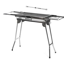 Pack Barbacoa Plegable de Acero Inoxidable para Carbón y Encendedor Eléctrico Recargable y Flexible InnovaGoods