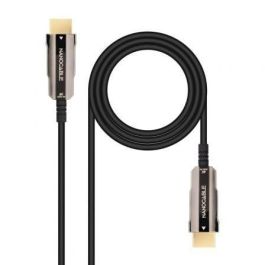 Nanocable 10.15.2020 Cable HDMI 2.0 AOC Fibra Óptica Cobre 4K 60Hz 18Gbps HDR ARC Unidireccional 20m Negro