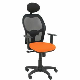 PIQUERAS Y CRESPO Silla Alocen malla negra asiento bali naranja brazos regulables cabecero fijo Precio: 204.49999944. SKU: S5703933