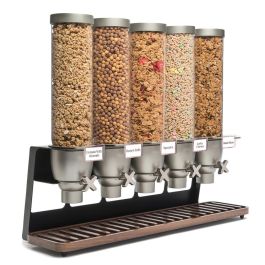 ROSSETO - EZ522 - DISPENSADOR DE CEREALES CON 5 CONTENEDORES - (82.55 x 25.4 x 66.68 cm) Precio: 1298.78999965. SKU: B12PRFAVQV