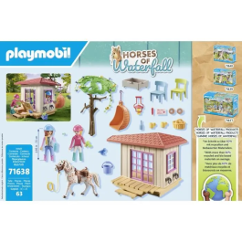 Playmobil Caseta Club Equitación Sostenible, Niños y Niñas Juguete Educativo