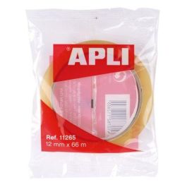 Apli Cinta Adhesiva Transparente Rollo 12 mm x 66 m, 28 micras, Desenrollado Silencioso, 36 Unidades Precio: 0.88999977. SKU: BIX11265