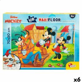 Puzzle Infantil Mickey Mouse Doble cara 108 Piezas 70 x 1,5 x 50 cm (6 Unidades) Precio: 55.50000049. SKU: B17QTRGTK3