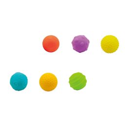 Tachan Pelota Meteorito Grande de Ruber con 5 Minipelotas Encajables Sensoriales; Desarrollo Motricidad Fina Bebés +6 Meses