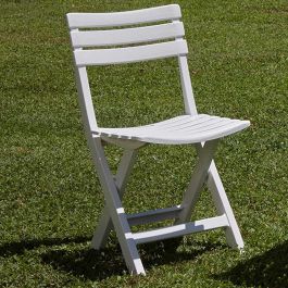Ipae Progarden Silla plegable Birki Blanca 44 x 41 x 78 cm