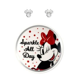 Disney Pendientes Minnie bañado en plata y plato de baratijas Minnie Precio: 28.49999999. SKU: B15EDSTNET