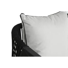 Sofa DKD Home Decor Negro Blanco 66 x 72 x 123 cm Set de 4